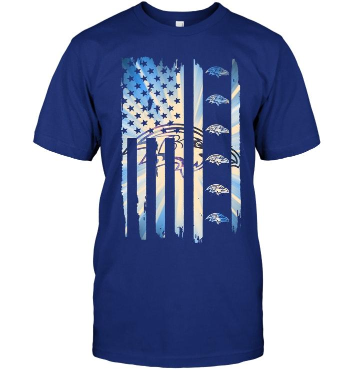 Baltimore Ravens 4th July Independence Day American Flag Shirt