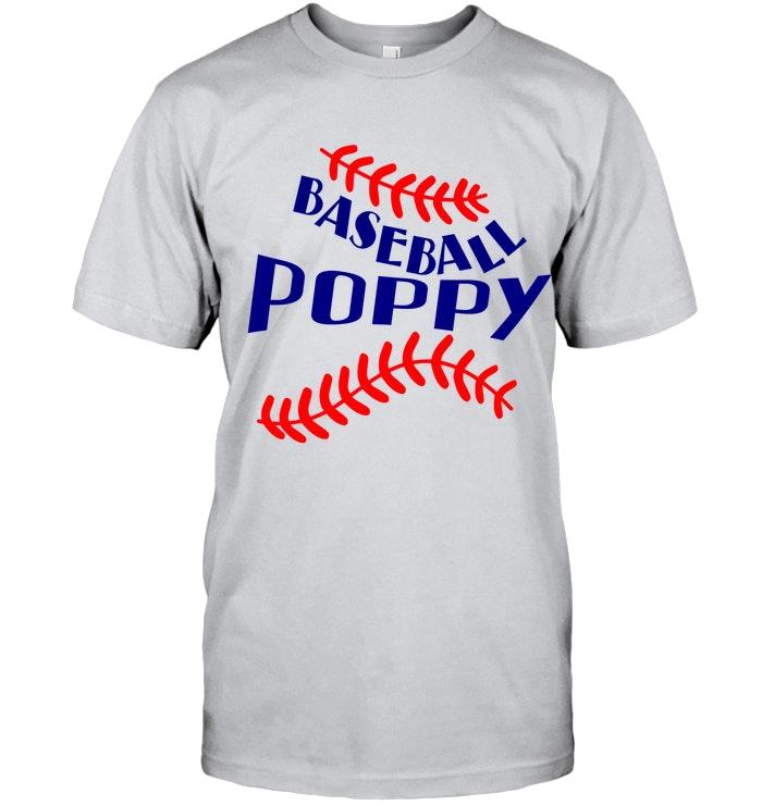 Baseball Poppy Ash T Shirt