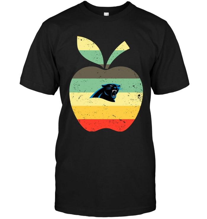 Carolina Panthers Teacher Apple Retro Shirt