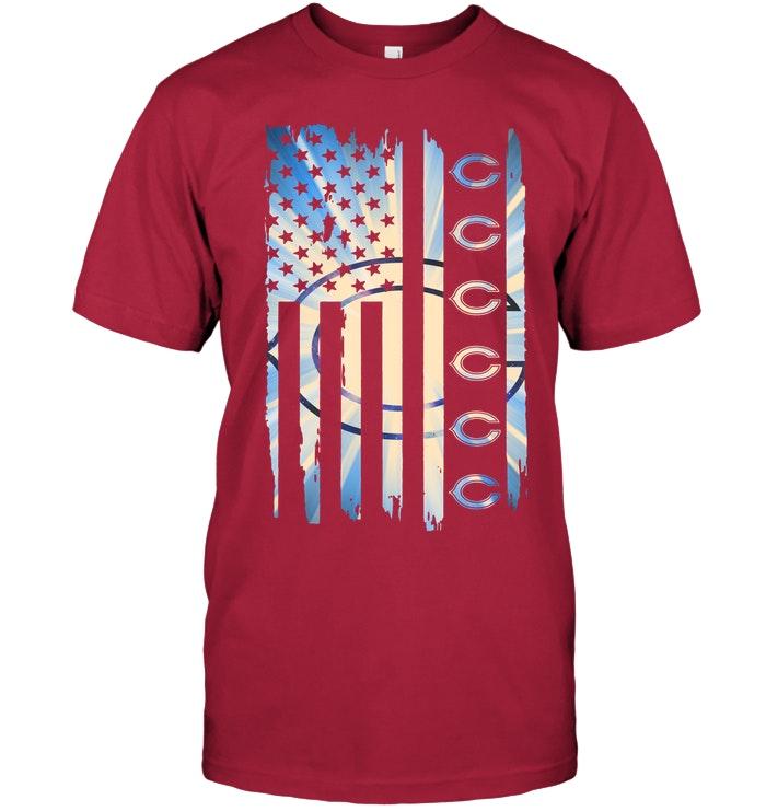 Chicago Bears 4th July Independence Day American Flag Shirt