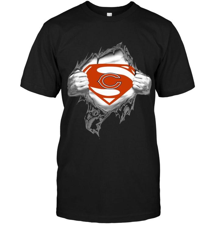 Chicago Bears Superman Ripped Shirt