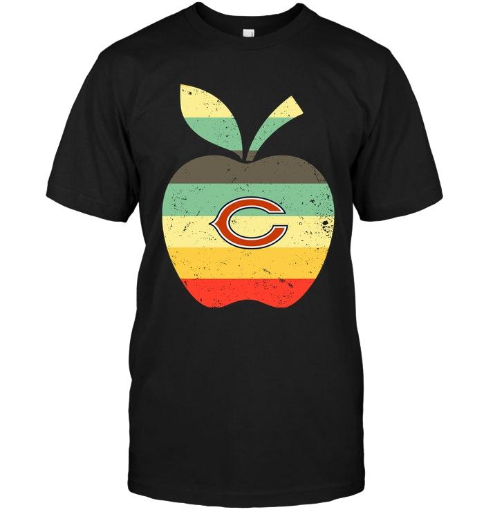 Chicago Bears Teacher Apple Retro Shirt