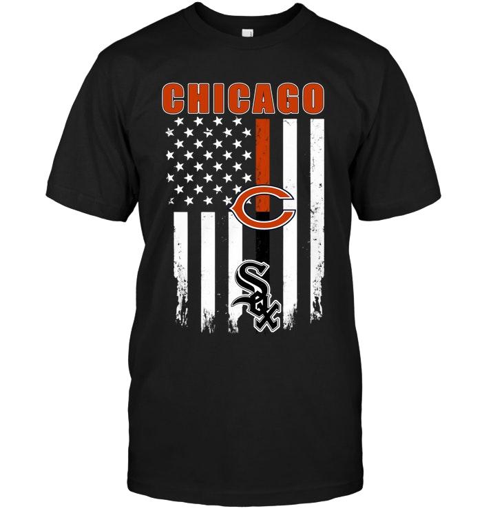Chicago Chicago Bears Chicago White Sox American Flag Shirt