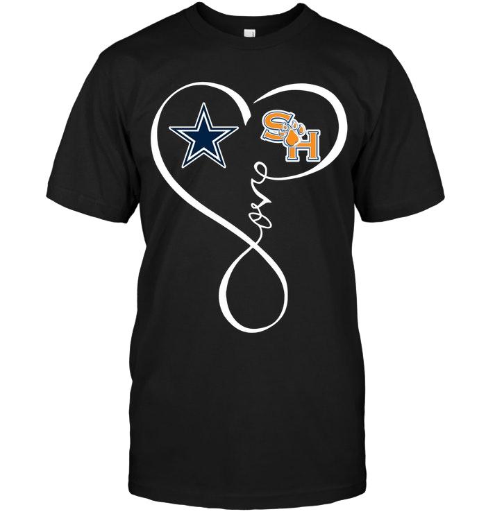 Dallas Cowboys Sam Houston State Bearkats Love Heart Shirt