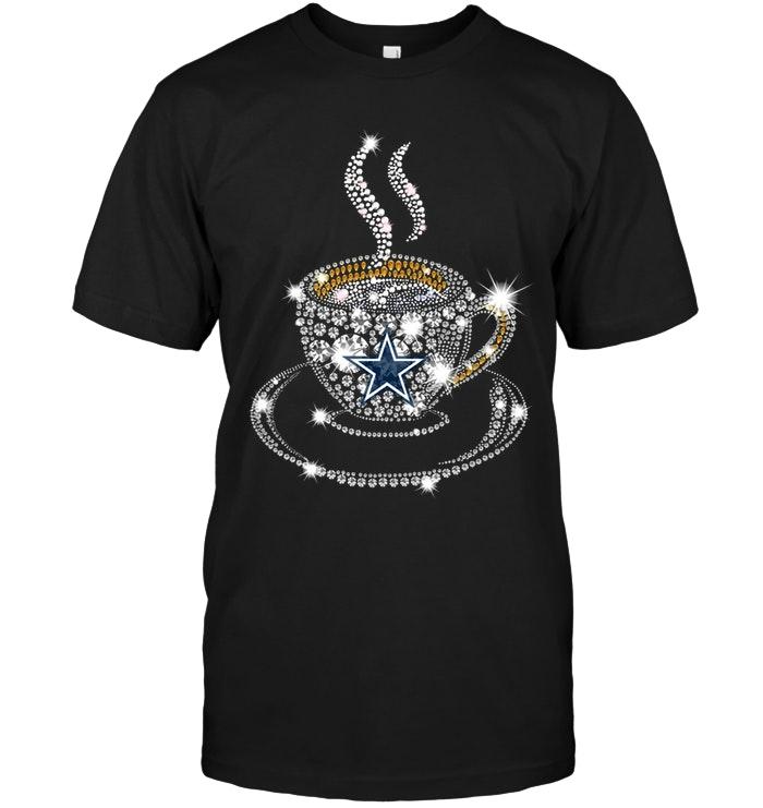 Dallas Cowboys Coffee Cup Diamond Glitter Shirt