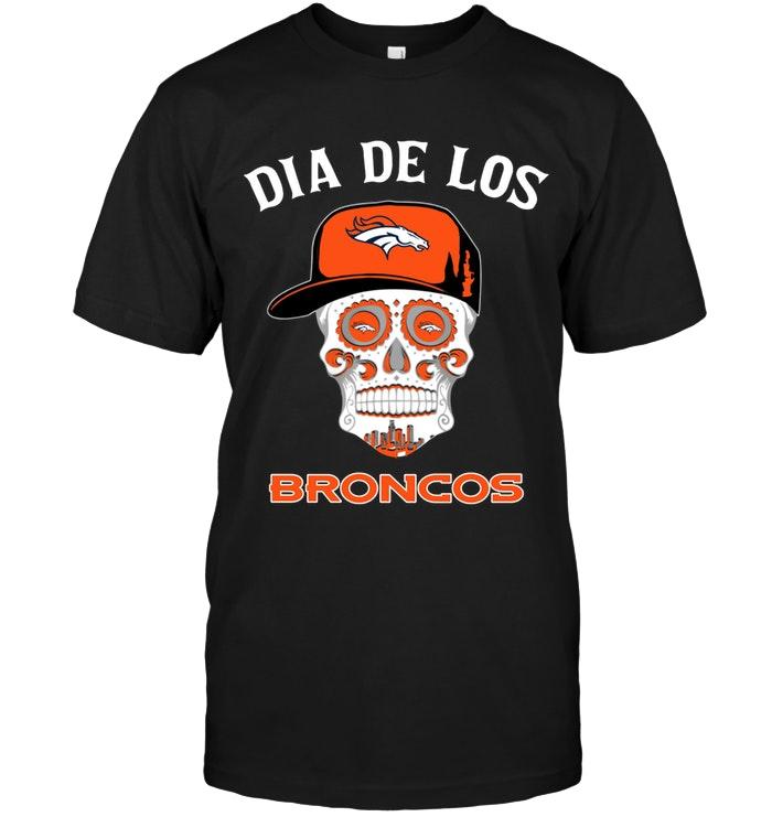 Dia De Los Denver Broncos Sugar Skull Poco Loco Shirt