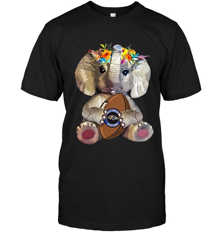 Elephant Loves Baltimore Ravens Shirt