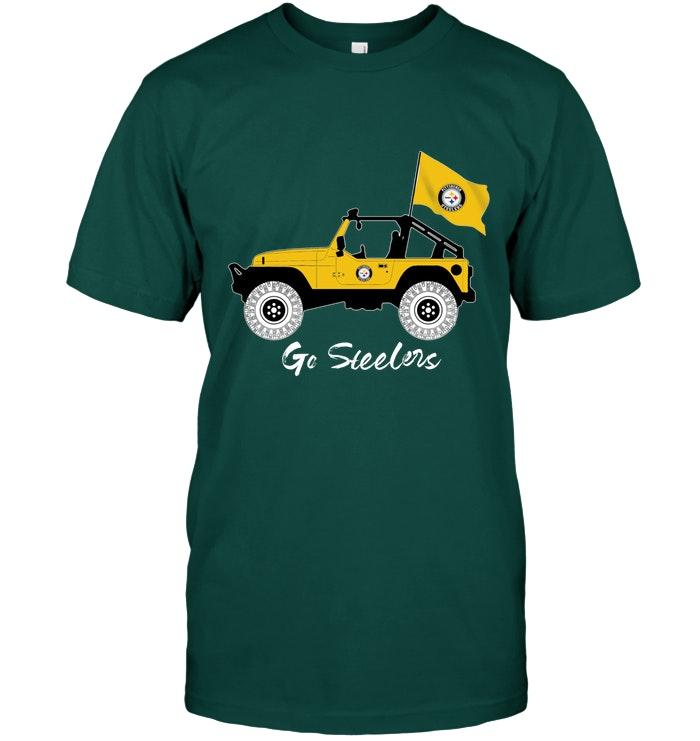 Go Pittsburgh Steelers Jeep Shirt