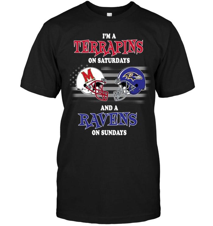 Im Maryland Terrapins On Saturdays And Baltimore Ravens On Sundays Shirt