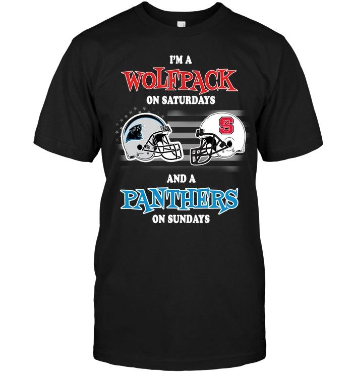 Im Nc State Wolfpack On Saturdays And Carolina Panthers On Sundays Shirt