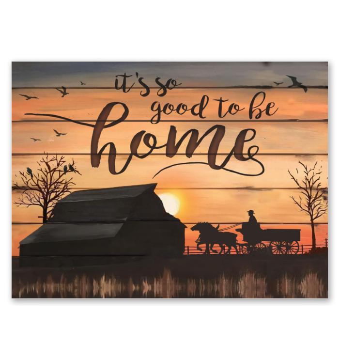 Its So Good To Be Home Farming Poster