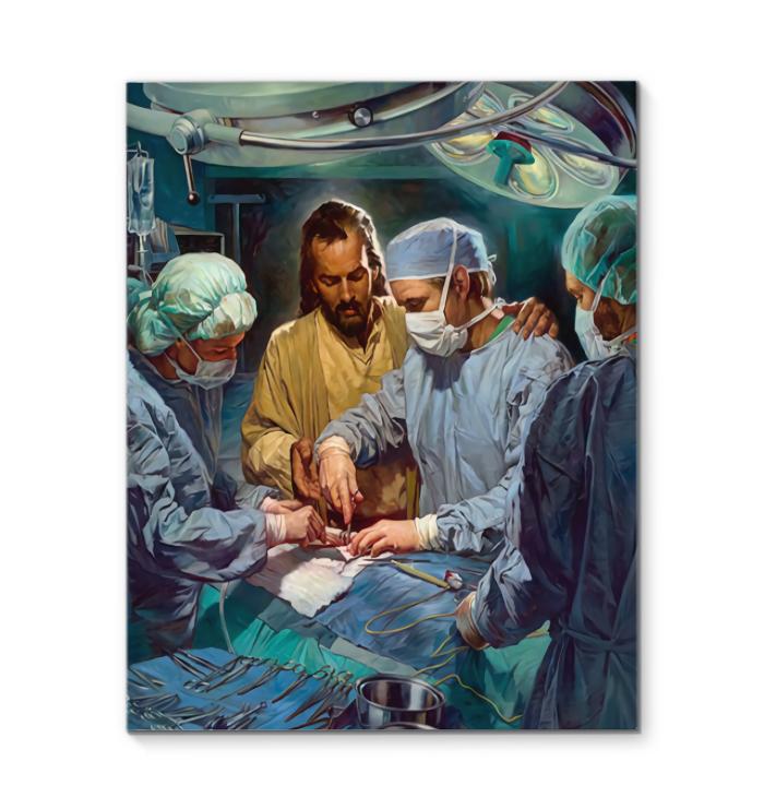 Jesus In Operation Room Canvas