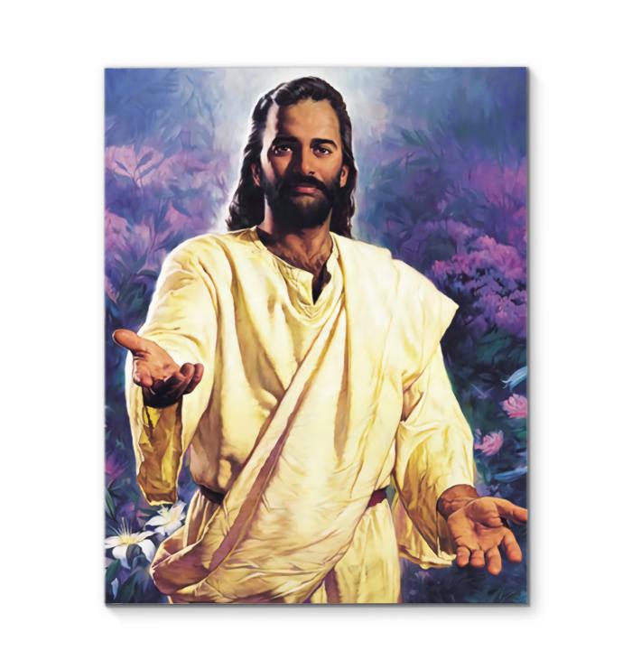 Jesus Seventh Day Of Creation Canvas