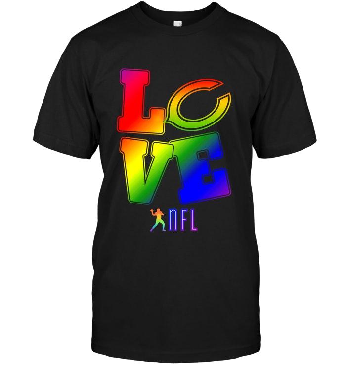 Love Chicago Bears Lgbt Nfl Shirt