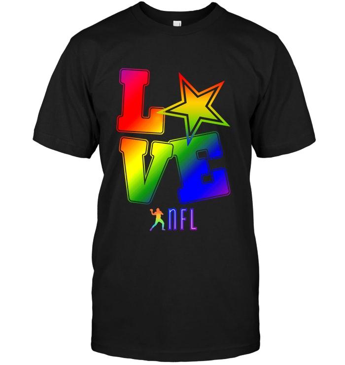 Love Dallas Cowboys Lgbt Nfl Shirt