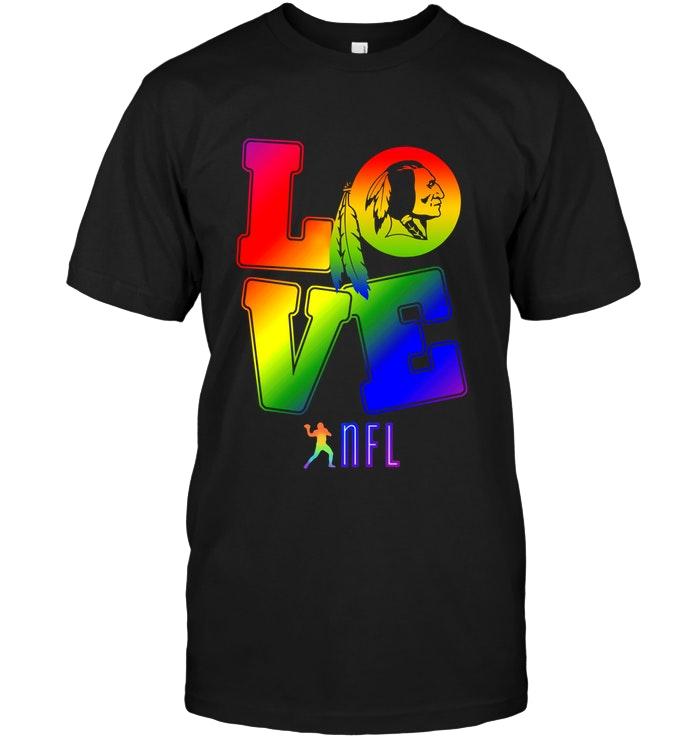 Love Washington Redskins Lgbt Nfl Shirt
