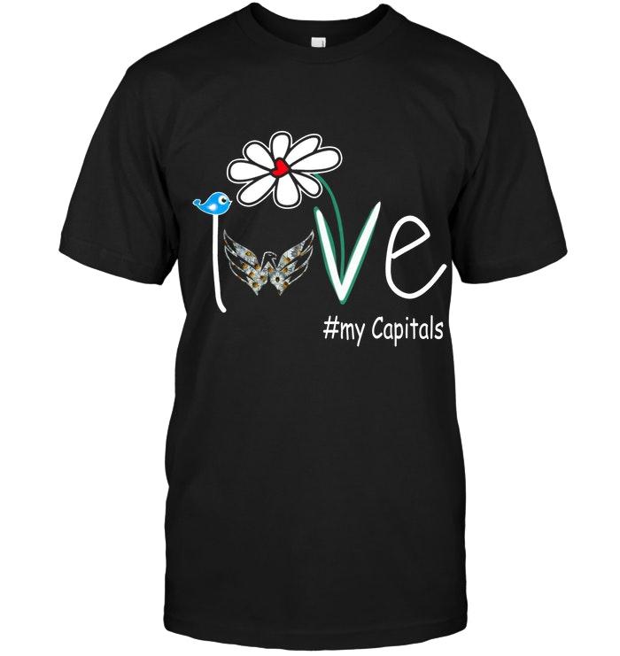 Love My Capitals Washington Capitals Daisy Fan Shirt