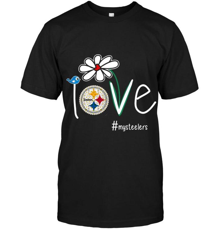 Love My Steelers Pittsburgh Steelers Daisy Fan Shirt