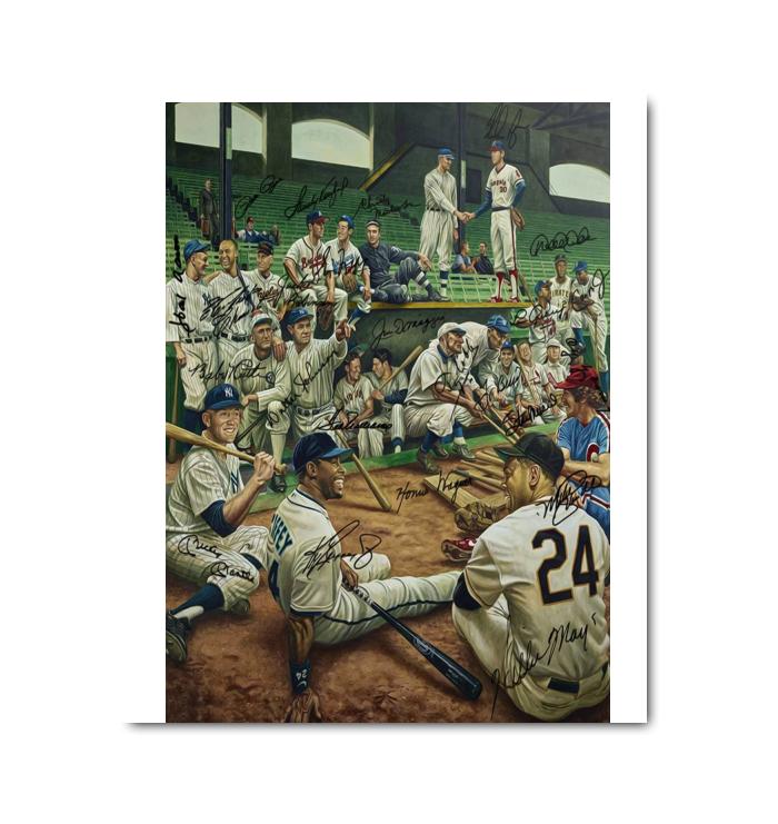 Mlb All Star Signed Canvas