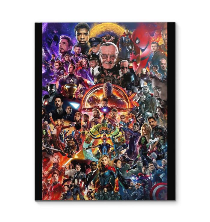 Marvel Avengers Stan Lee All Character Canvas