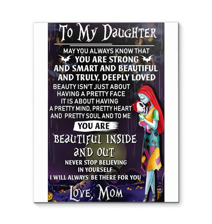Mom To Daughter Sally Nightmare Before Christmas Canvas