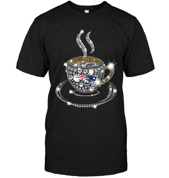 New England Patriots Coffee Cup Diamond Glitter Shirt