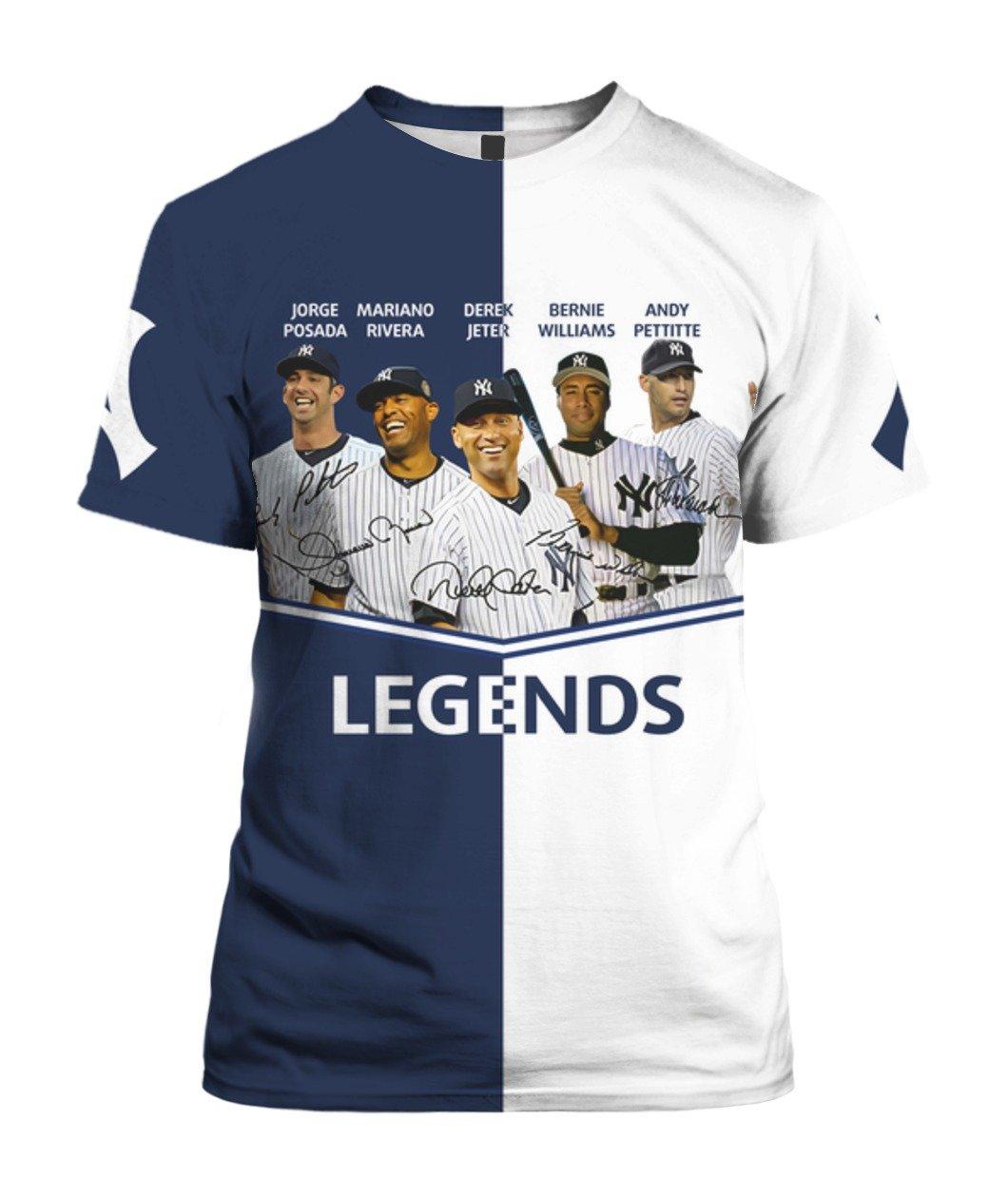 New York Yankees 3d Full Printed Shirt