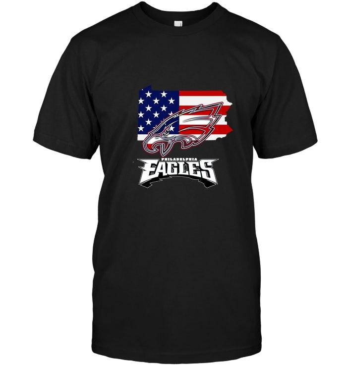 Philadelphia Eagles Pennsylvania 4th July Independence Day American Flag Shirt