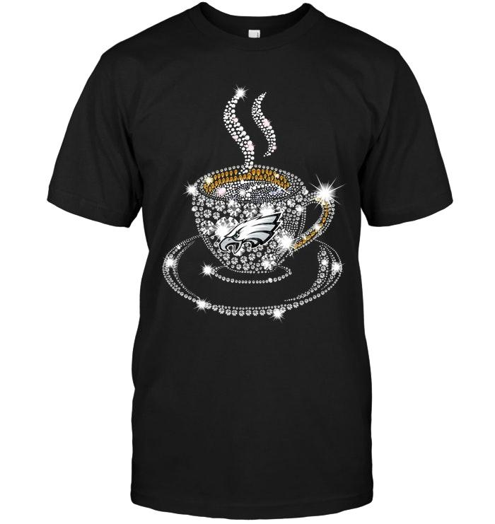 Philadelphia Eagles Coffee Cup Diamond Glitter Shirt