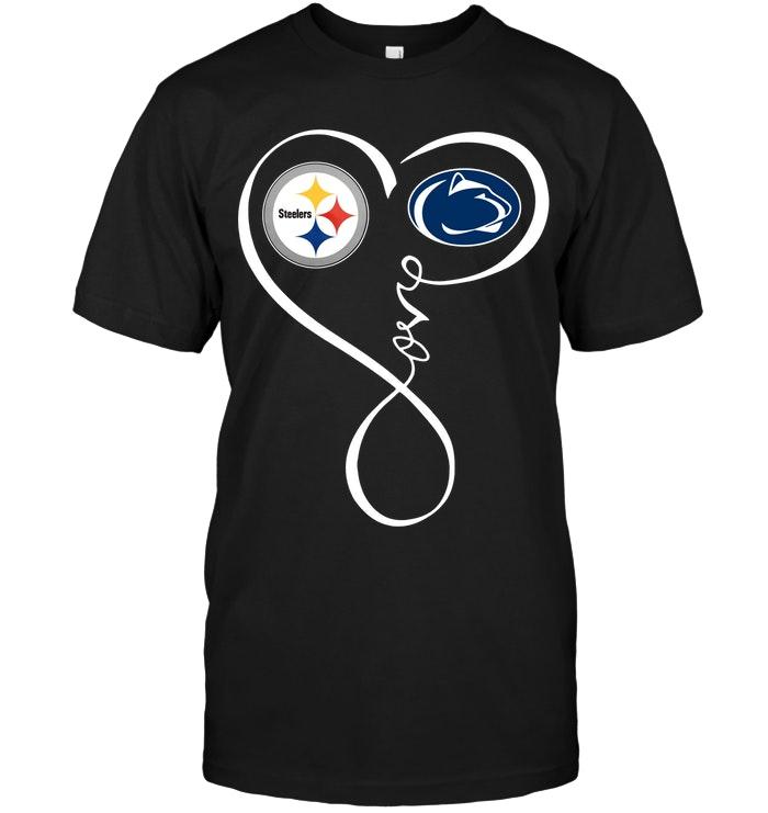 Pittsburgh Steelers  Penn State Nittany Lions Love Heart Shirt