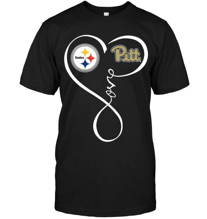 Pittsburgh Steelers  Pittsburgh Panthers  Love Heart Shirt