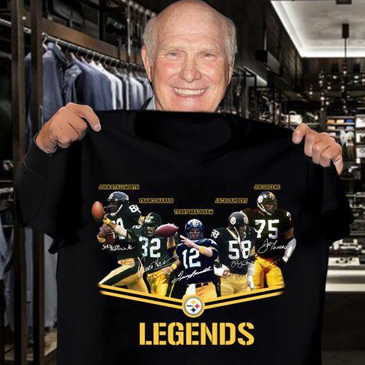 Pittsburgh Steelers Legends Signed Shirt New Style