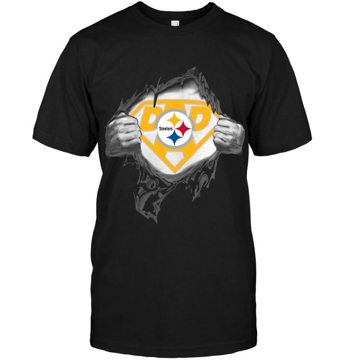 Pittsburgh Steelers Dad Superman Shirt