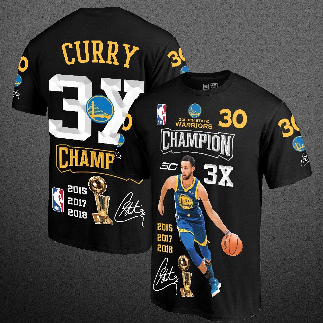Stephen Curry Golden State Warrios Champions Full 3d Printed Shirt