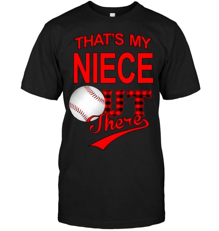 Thats My Niece Out There Baseball Navy T Shirt New Style
