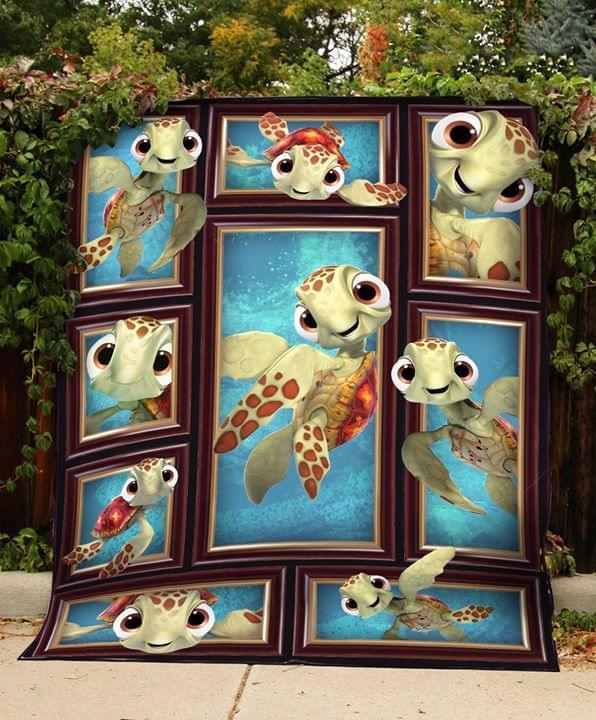 Turtle Finding Nemo 3d Quilt Blanket