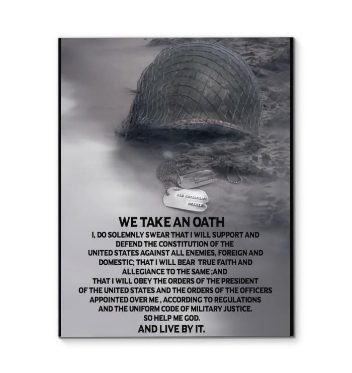 Veteran We Take An Oath And Live By It Canvas