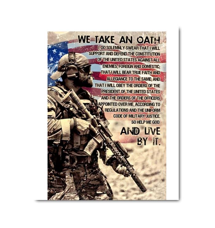 Veteran We Tale An Oath And Live By It Canvas