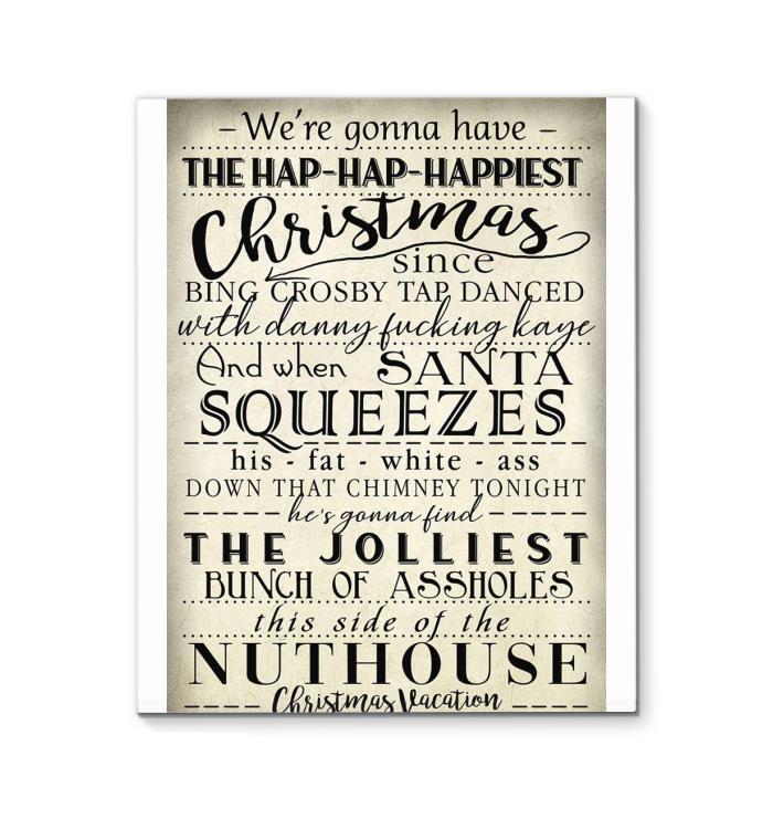 Were Gonna Have The Hap Hap Happiest Christmas National Lampoons Christmas Vacation Canvas
