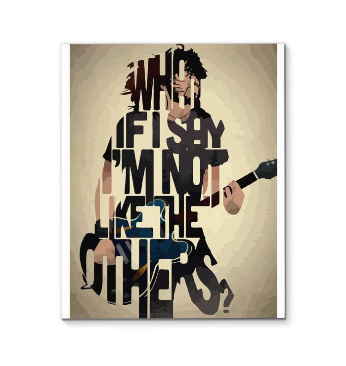 What If I Say Im Not Like The Other Foo Fighters Guitarist Typography Canvas