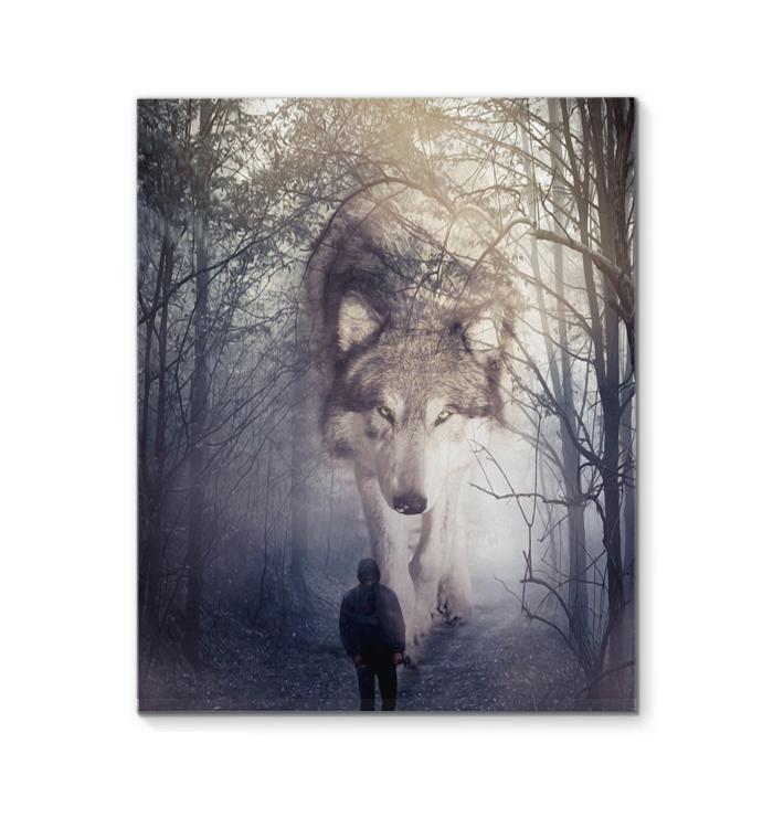Wolf Jungle Spirit Canvas