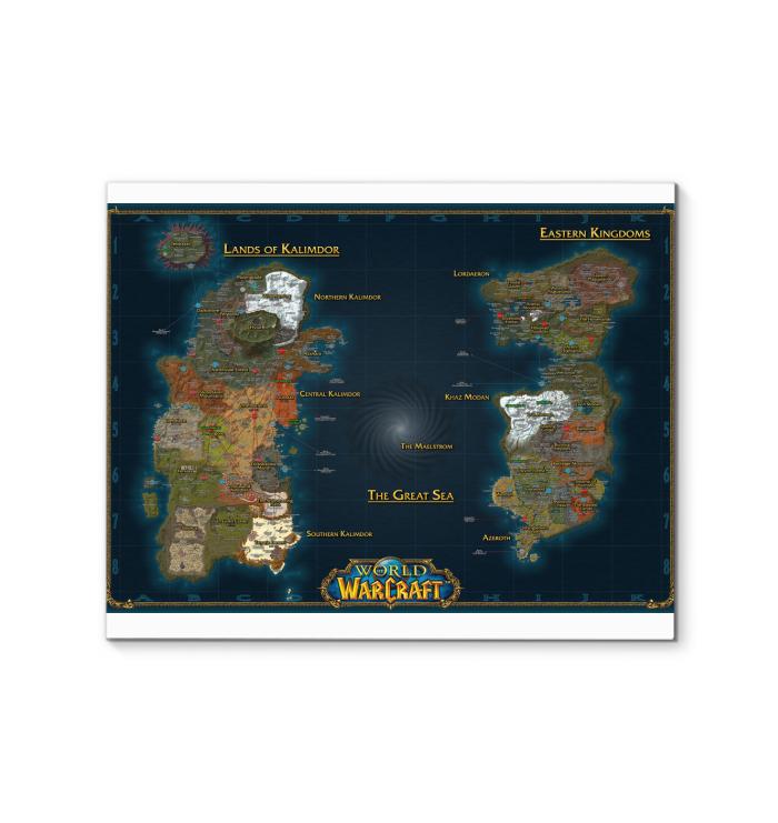 World Of Warcraft Outland Map Canvas