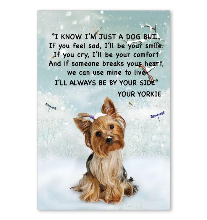 Yorkie Just A Dog But Always Be By Your Side Poster