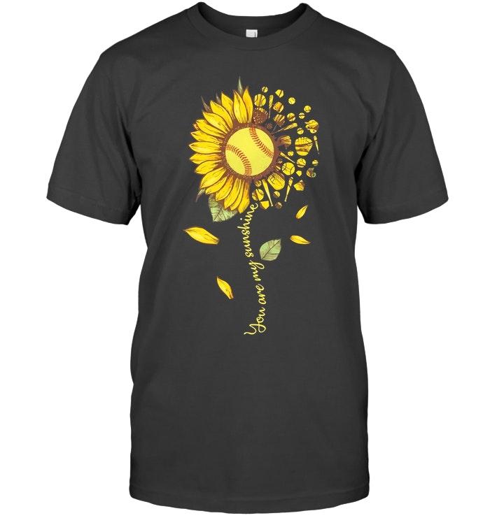 You Are My Sunshine Sunflower Baseball T Shirt