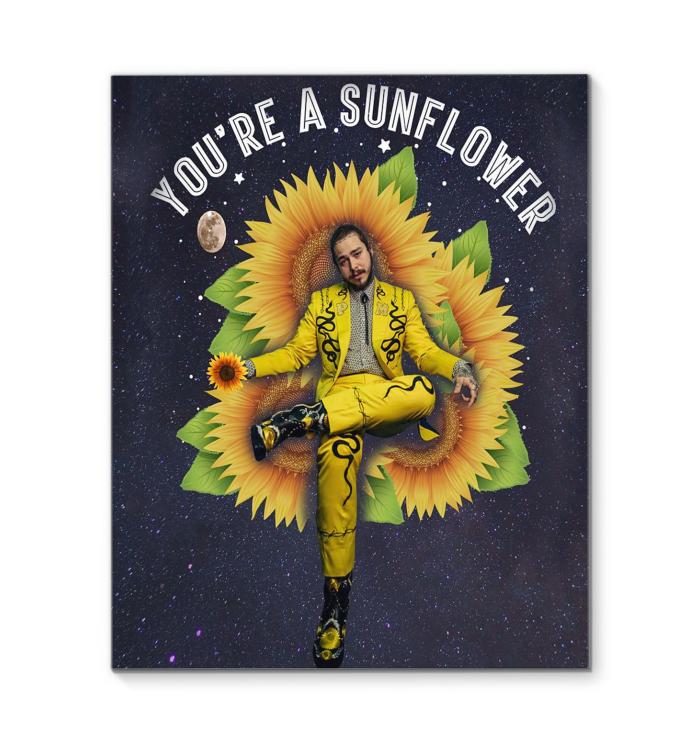 Youre A Sunflower Post Malone Canvas