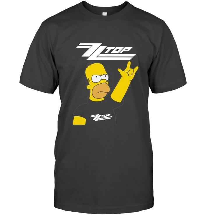 Zz Top Homer Simpson Love Shirt