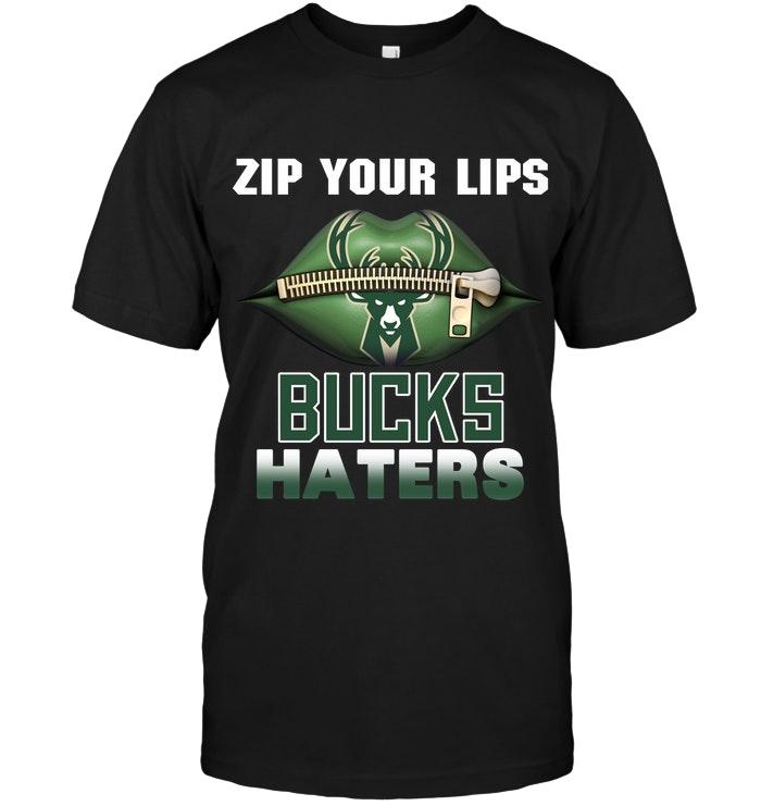 Zip Your Lips Milwaukee Bucks Haters Shirt