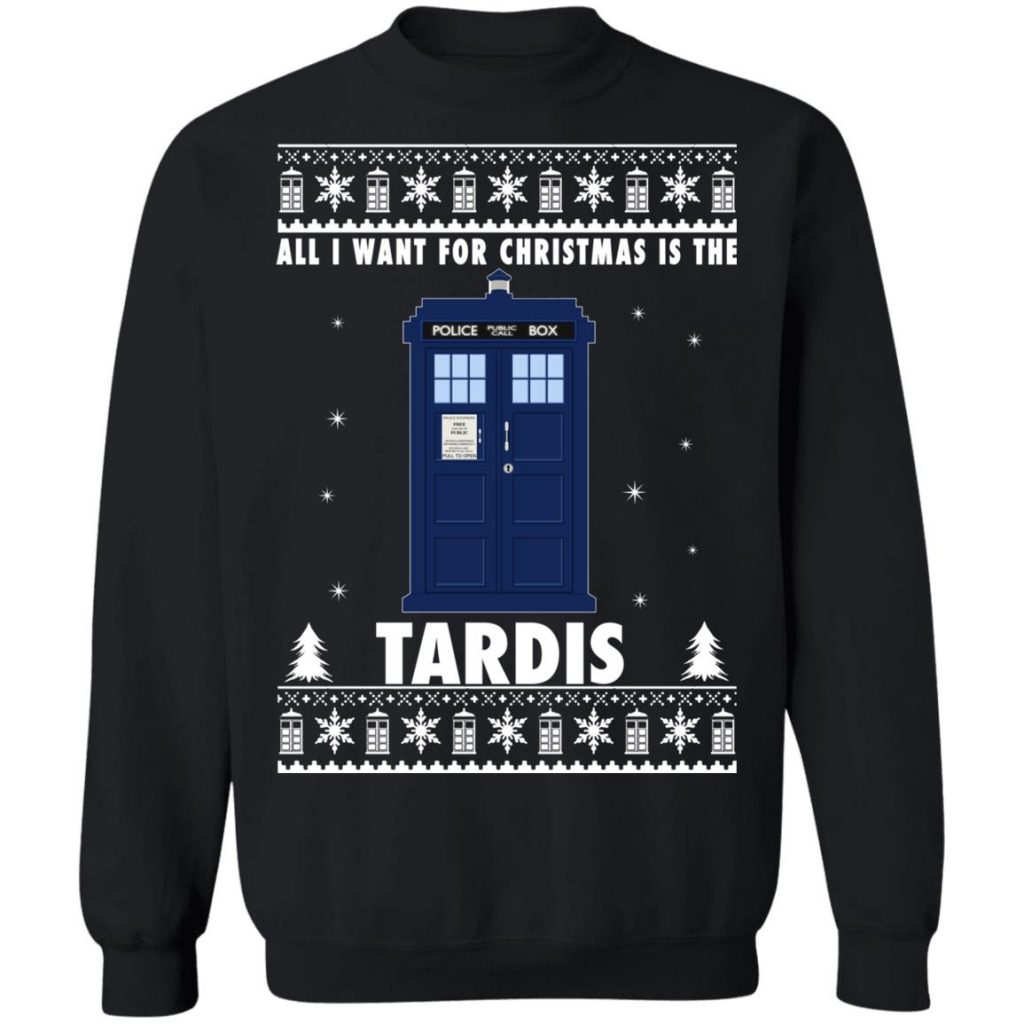 All I Want For Christmas Is The Tardis Sweater