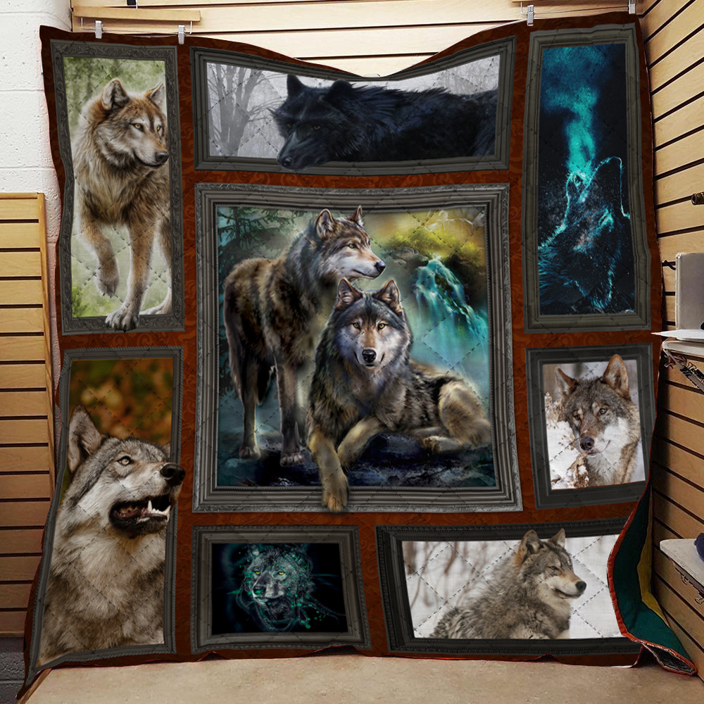 Wolf Premium Blanket Allover Print
