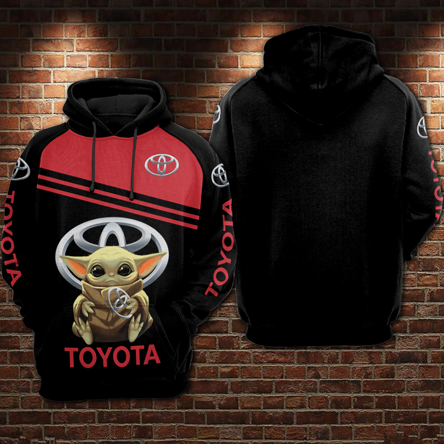 Toyota And Baby Yoda Hoodie 3d Hoodie Allover Print